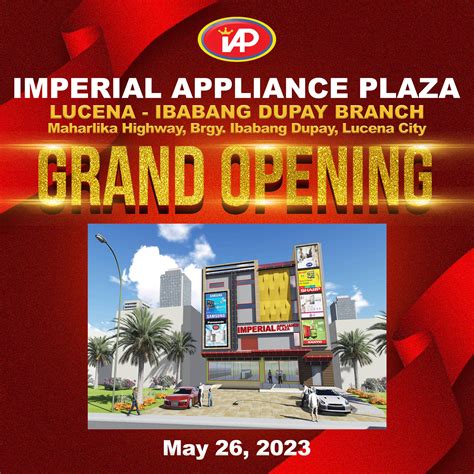 imperial lucena|Imperial Appliance Plaza Lucena .